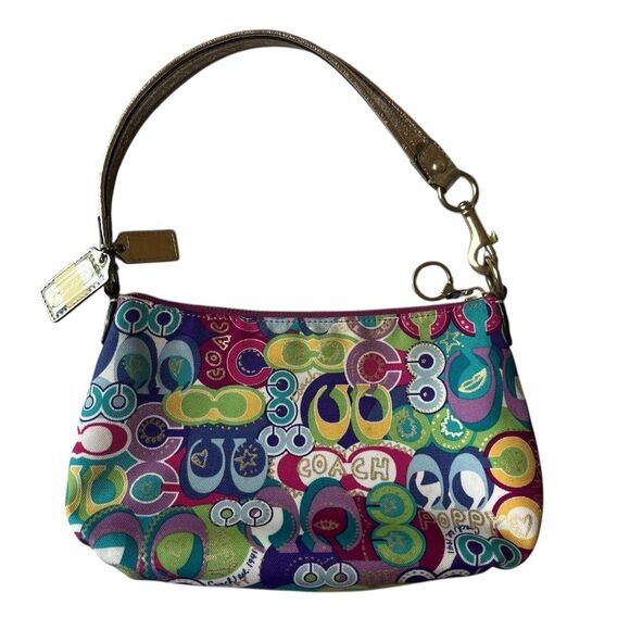 COACH POPPY LIMITED EDITION GRAFFITI SHOULDER BAG - Picture 2 of 11